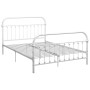 Estructura de cama de metal blanco 160x200 cm de vidaXL, Camas y somieres - Ref: Foro24-284496, Precio: 171,80 €, Descuento: %