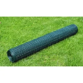 Verzinkter Drahtzaun mit grüner PVC-Beschichtung 25 x 0,75 m von vidaXL, Zaunpaneele - Ref: Foro24-140409, Preis: 26,02 €, Ra...