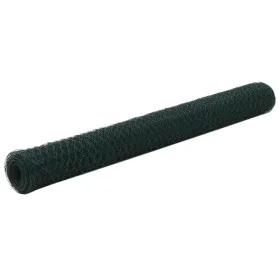 Green PVC coated steel chicken coop wire 25x1.2 m by vidaXL, fence panels - Ref: Foro24-143266, Price: 37,66 €, Discount: %