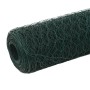 Alambrada de gallinero acero revestimiento PVC verde 25x1,2 m de vidaXL, Paneles de vallas - Ref: Foro24-143266, Precio: 38,3...