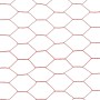 Alambrada de gallinero acero revestimiento PVC rojo 25x0,5 m de vidaXL, Paneles de vallas - Ref: Foro24-143299, Precio: 26,55...