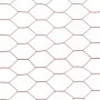 Steel chicken wire with red PVC coating 25x1 m by vidaXL, fence panels - Ref: Foro24-143307, Price: 34,74 €, Discount: %