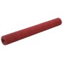 Alambrada de gallinero acero revestimiento PVC rojo 25x1,2 m de vidaXL, Paneles de vallas - Ref: Foro24-143317, Precio: 46,69...