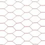 Hühnerdraht aus Stahl mit roter PVC-Beschichtung, 25 x 1,2 m von vidaXL, Zaunpaneele - Ref: Foro24-143317, Preis: 45,71 €, Ra...