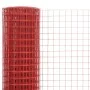 Roter PVC-beschichteter Stahldrahtzaun 10x0,5 m von vidaXL, Zaunpaneele - Ref: Foro24-143669, Preis: 16,87 €, Rabatt: %