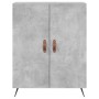 Aparador alto madera contrachapada gris hormigón 69,5x34x180 cm de vidaXL, Aparadores - Ref: Foro24-3195655, Precio: 152,36 €...