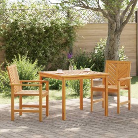 Conjunto de Comedor de Jardín 3 pcs Marrón en Mesas de jardín | Comprar online en Foru.es