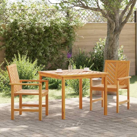 Conjunto de Comedor de Jardín 3 pcs Marrón en Mesas de jardín | Comprar online en Foru.es
