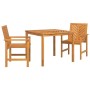 Conjunto de Comedor de Jardín 3 pcs Marrón en Mesas de jardín | Comprar online en Foru.es