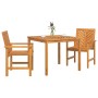 Conjunto de Comedor de Jardín 3 pcs Marrón en Mesas de jardín | Comprar online en Foru.es