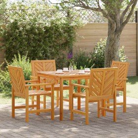 Conjunto de Comedor de Jardín 5 pcs Marrón en Mesas de jardín | Comprar online en Foru.es