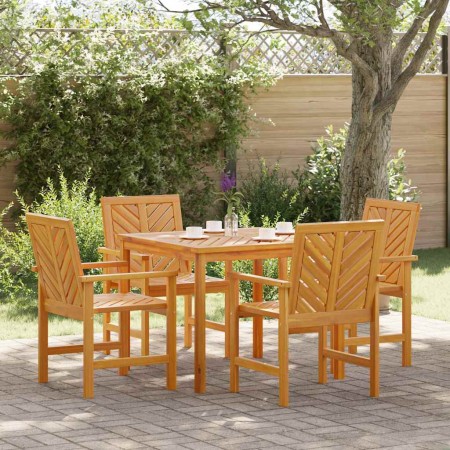 Conjunto de Comedor de Jardín 5 pcs Marrón en Mesas de jardín | Comprar online en Foru.es