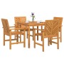 Conjunto de Comedor de Jardín 5 pcs Marrón en Mesas de jardín | Comprar online en Foru.es