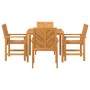 Conjunto de Comedor de Jardín 5 pcs Marrón en Mesas de jardín | Comprar online en Foru.es