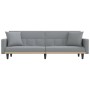 Sofá cama con cojines tela gris claro de vidaXL, Sofás - Ref: Foro24-351875, Precio: 299,40 €, Descuento: %