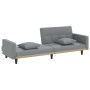 Sofá cama con cojines tela gris claro de vidaXL, Sofás - Ref: Foro24-351875, Precio: 299,40 €, Descuento: %