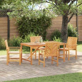 Conjunto de Comedor de Jardín 5 pcs Marrón en Mesas de jardín | Comprar online en Foru.es