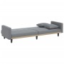 Sofá cama con cojines tela gris claro de vidaXL, Sofás - Ref: Foro24-351875, Precio: 299,40 €, Descuento: %