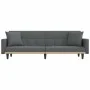 Sofá cama con cojines tela gris oscuro de vidaXL, Sofás - Ref: Foro24-351876, Precio: 294,62 €, Descuento: %