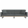 Sofá cama con cojines tela gris oscuro de vidaXL, Sofás - Ref: Foro24-351876, Precio: 298,24 €, Descuento: %