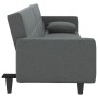 Sofá cama con cojines tela gris oscuro de vidaXL, Sofás - Ref: Foro24-351876, Precio: 298,24 €, Descuento: %
