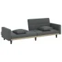 Sofá cama con cojines tela gris oscuro de vidaXL, Sofás - Ref: Foro24-351876, Precio: 294,62 €, Descuento: %