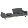 Sofá cama con cojines tela gris oscuro de vidaXL, Sofás - Ref: Foro24-351876, Precio: 298,24 €, Descuento: %