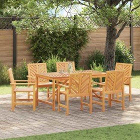 Conjunto de Comedor de Jardín 7 pcs Marrón en Mesas de jardín | Comprar online en Foru.es