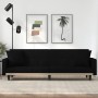 Sofá cama con cojines tela negro de vidaXL, Sofás - Ref: Foro24-351877, Precio: 304,92 €, Descuento: %