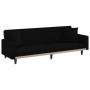Sofá cama con cojines tela negro de vidaXL, Sofás - Ref: Foro24-351877, Precio: 304,92 €, Descuento: %
