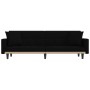 Sofá cama con cojines tela negro de vidaXL, Sofás - Ref: Foro24-351877, Precio: 304,92 €, Descuento: %