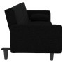 Sofá cama con cojines tela negro de vidaXL, Sofás - Ref: Foro24-351877, Precio: 304,92 €, Descuento: %