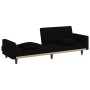 Sofá cama con cojines tela negro de vidaXL, Sofás - Ref: Foro24-351877, Precio: 304,92 €, Descuento: %