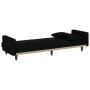 Sofá cama con cojines tela negro de vidaXL, Sofás - Ref: Foro24-351877, Precio: 304,92 €, Descuento: %