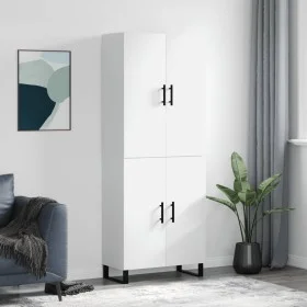 Tall white plywood sideboard 69.5x34x180 cm by vidaXL, Sideboards - Ref: Foro24-3195699, Price: 154,15 €, Discount: %