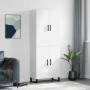 Aparador alto madera contrachapada blanco 69,5x34x180 cm de vidaXL, Aparadores - Ref: Foro24-3195699, Precio: 154,64 €, Descu...