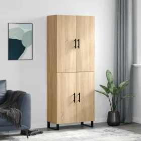 Aparador alto madera contrachapada color roble 69,5x34x180 cm de vidaXL, Aparadores - Ref: Foro24-3195702, Precio: 155,84 €, ...