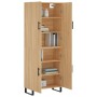 Aparador alto madera contrachapada color roble 69,5x34x180 cm de vidaXL, Aparadores - Ref: Foro24-3195702, Precio: 159,43 €, ...