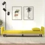 Sofá cama con cojines tela amarillo claro de vidaXL, Sofás - Ref: Foro24-351879, Precio: 261,92 €, Descuento: %