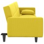 Sofá cama con cojines tela amarillo claro de vidaXL, Sofás - Ref: Foro24-351879, Precio: 266,59 €, Descuento: %