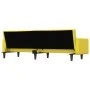 Sofá cama con cojines tela amarillo claro de vidaXL, Sofás - Ref: Foro24-351879, Precio: 261,92 €, Descuento: %
