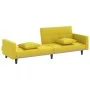Sofá cama con cojines tela amarillo claro de vidaXL, Sofás - Ref: Foro24-351879, Precio: 261,92 €, Descuento: %