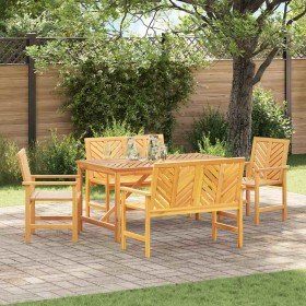 Conjunto de Comedor de Jardín 5 pcs Marrón en Mesas de jardín | Comprar online en Foru.es