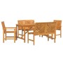 Conjunto de Comedor de Jardín 5 pcs Marrón en Mesas de jardín | Comprar online en Foru.es