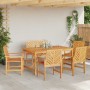 Conjunto de Comedor de Jardín 6 pcs Marrón en Mesas de jardín | Comprar online en Foru.es