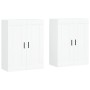 Armarios de pared 2 uds madera de ingeniería blanco de vidaXL, Aparadores - Ref: Foro24-3198033, Precio: 146,00 €, Descuento: %