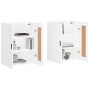Armarios de pared 2 uds madera de ingeniería blanco de vidaXL, Aparadores - Ref: Foro24-3198033, Precio: 146,00 €, Descuento: %