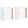 Armarios de pared 2 uds madera de ingeniería blanco de vidaXL, Aparadores - Ref: Foro24-3198033, Precio: 146,00 €, Descuento: %