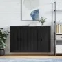 Wall cabinets 2 units engineered wood black by vidaXL, Sideboards - Ref: Foro24-3198034, Price: 160,91 €, Discount: %