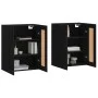 Wall cabinets 2 units engineered wood black by vidaXL, Sideboards - Ref: Foro24-3198034, Price: 160,91 €, Discount: %